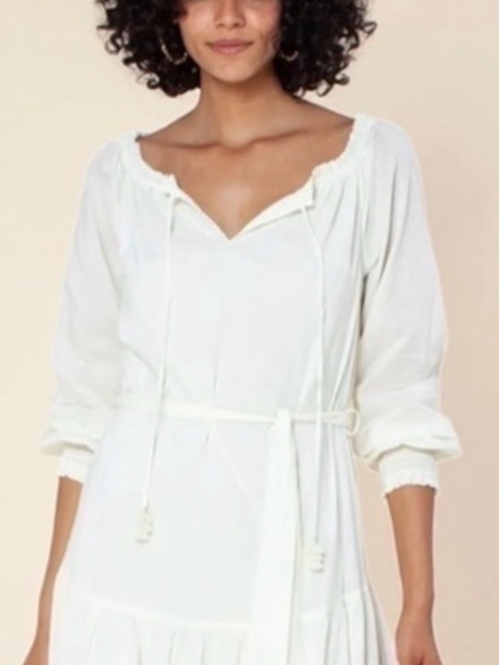 Hale Bob Honor Solid Tie Belt Summer Maxi Dress Beach Cover Up Size Small NEW - Picture 7 of 12